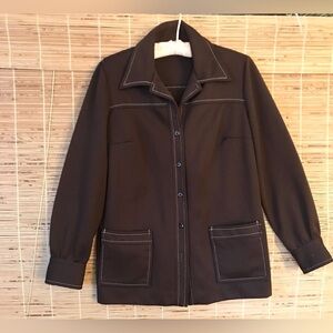 Vintage Pykeetes Leisure Jacket 70’s Brown Funky Groovy No Tag See Measurements